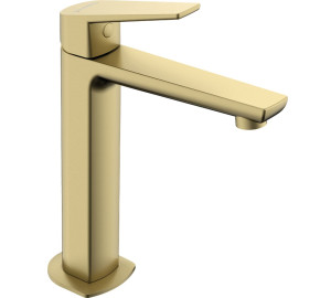 MONOMANDO DE LAVABO MEDIO ALTO BRUSHED PVD GOLD